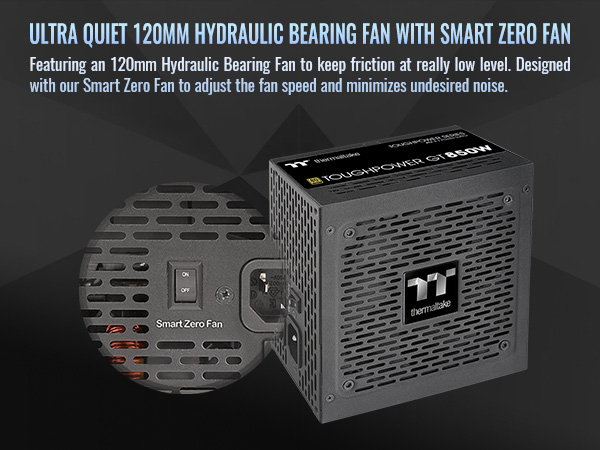 Thermaltake Toughpower GT 850W ATX 3.1 Standard Power Supply; 80
